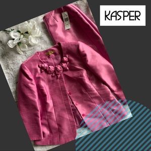 🌟NWT🌟 KASPER RASPBERRY SKIRT SUIT